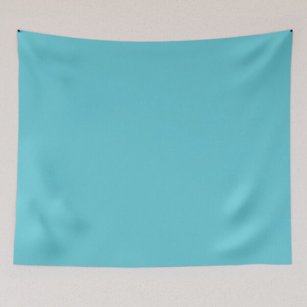 Item preview, Plain Solid Color Cyan Blue Light Blue 1 designed and sold by mimihuang creations.