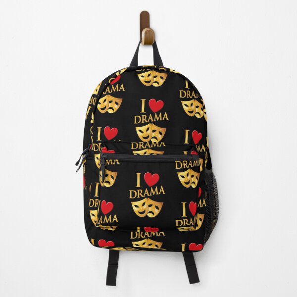 Item preview, 'I Love Drama' (Black) designed and sold by The Button Gal.