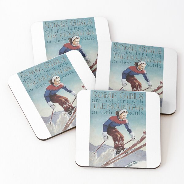 Item preview, Skiing Some Girls Are Just Born With The Mountain designed and sold by Phobicit51.