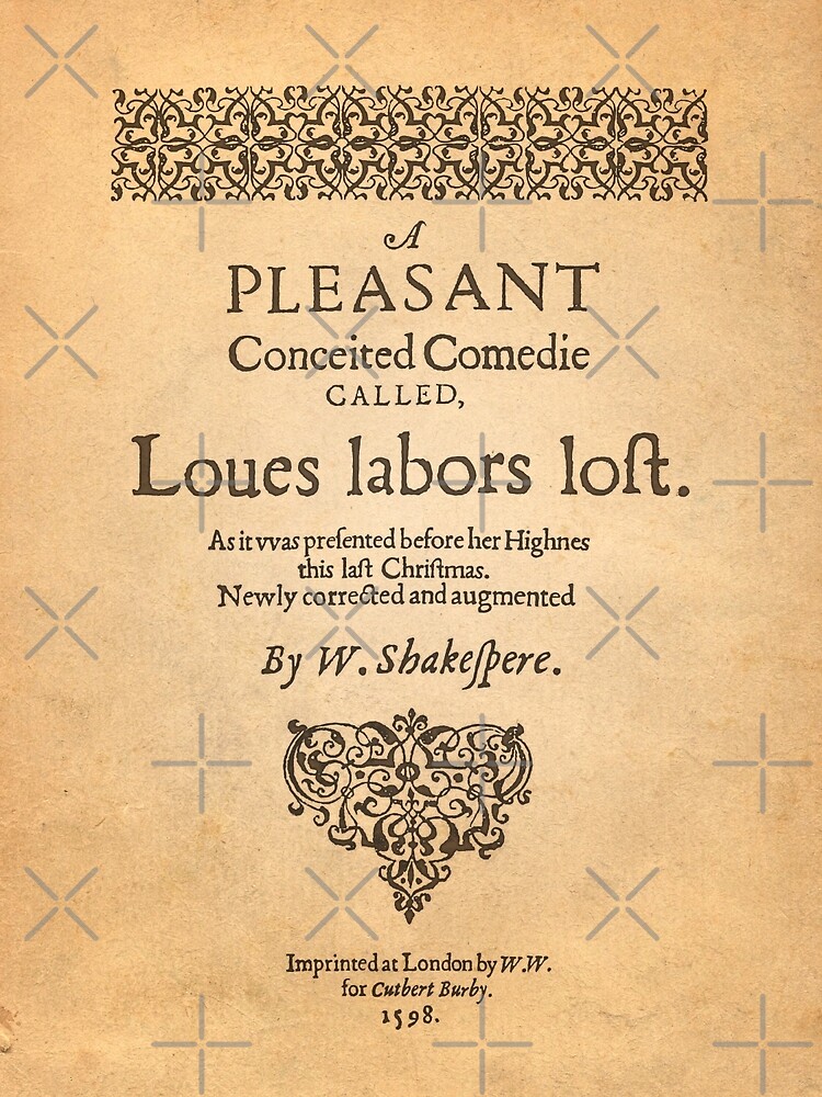 Shakespeare, Love labors lost 1598 de bibliotee