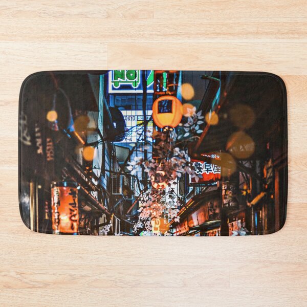 Item preview, Tokyo Shinjuku Izakaya Alley Atmospheric Lantern Nightscape - Bokeh Light Leaks Artwork - Tokyo Traveler - Version 3 designed and sold by Cawaiico.