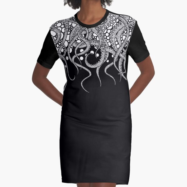 Tentacles (downward) Graphic T-Shirt Dress