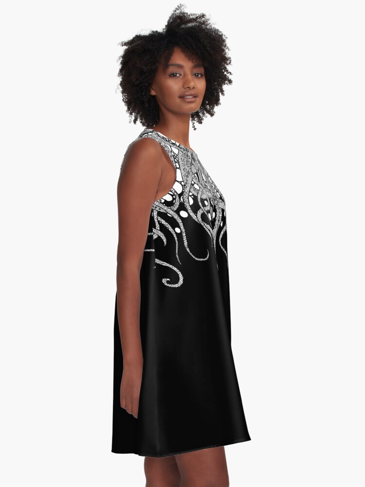 Alternate view of Tentacles (downward) A-Line Dress