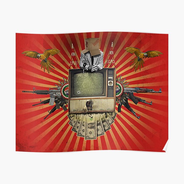 The Revolution Will Not Be Televised Poster By Robcreative Redbubble