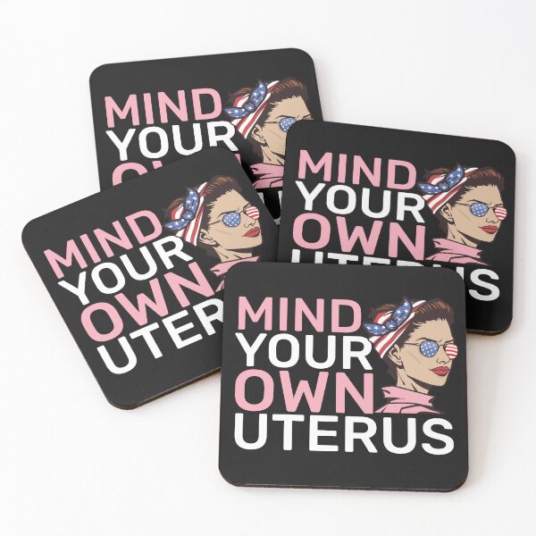 Item preview, Mind Your Own Uterus Feminist Protest American Flag Bandana  designed and sold by alenaz.