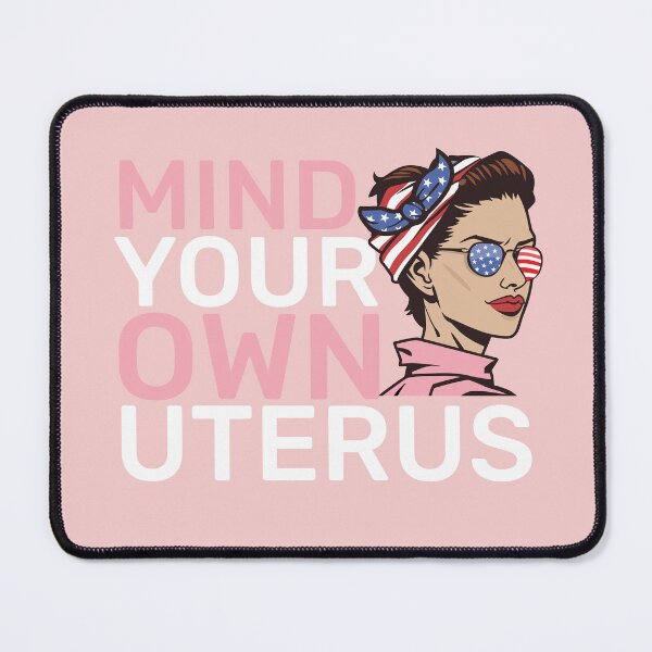Item preview, Mind Your Own Uterus Feminist Protest American Flag Bandana  designed and sold by alenaz.