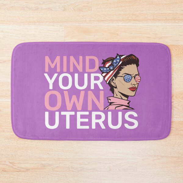 Item preview, Mind Your Own Uterus Feminist Protest American Flag Bandana  designed and sold by alenaz.