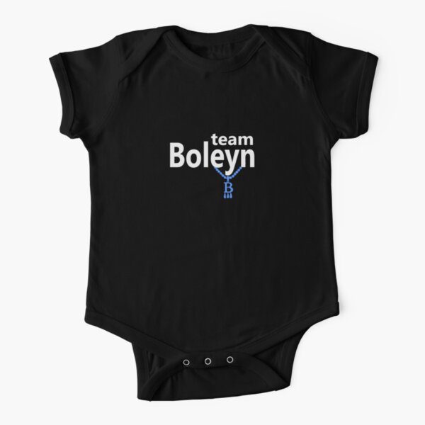 Team Boleyn on black Short Sleeve Baby One-Piece