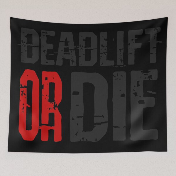 Item preview, Deadlift Or Die Cool Badass Quote Gym Fitness designed and sold by Sid3walkArt.