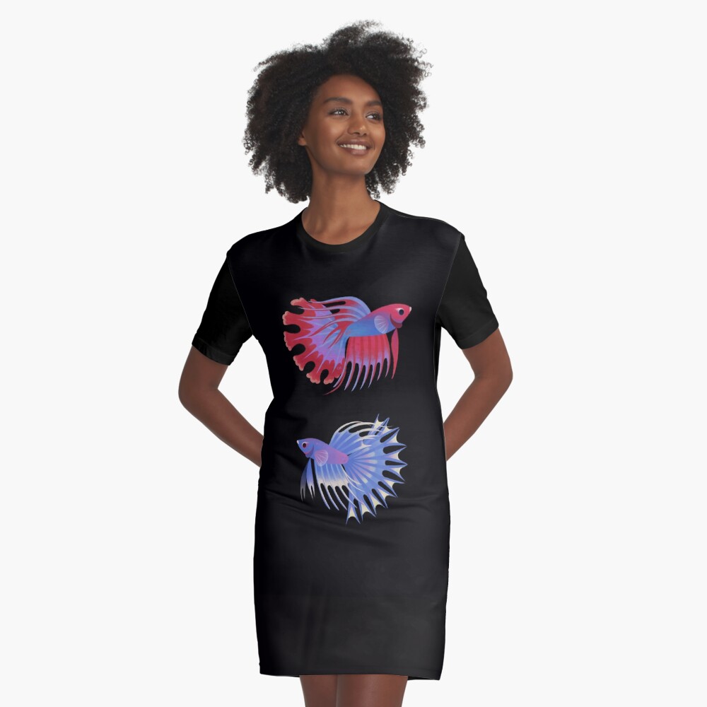 Item preview, Graphic T-Shirt Dress designed and sold by pikaole.