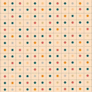 Artwork thumbnail, Colorful Star Pattern by risingrocket