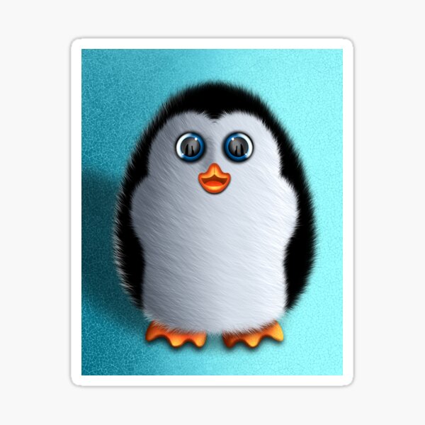 Fluffy Pengium Sticker