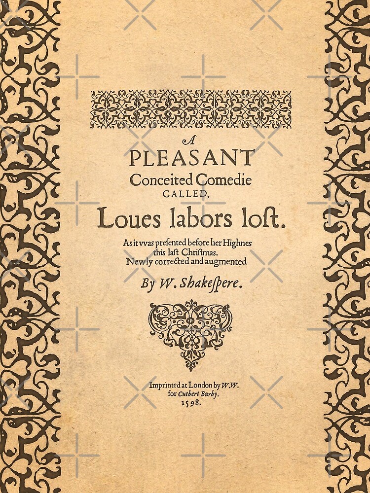 Shakespeare, Love labors lost 1598 de bibliotee