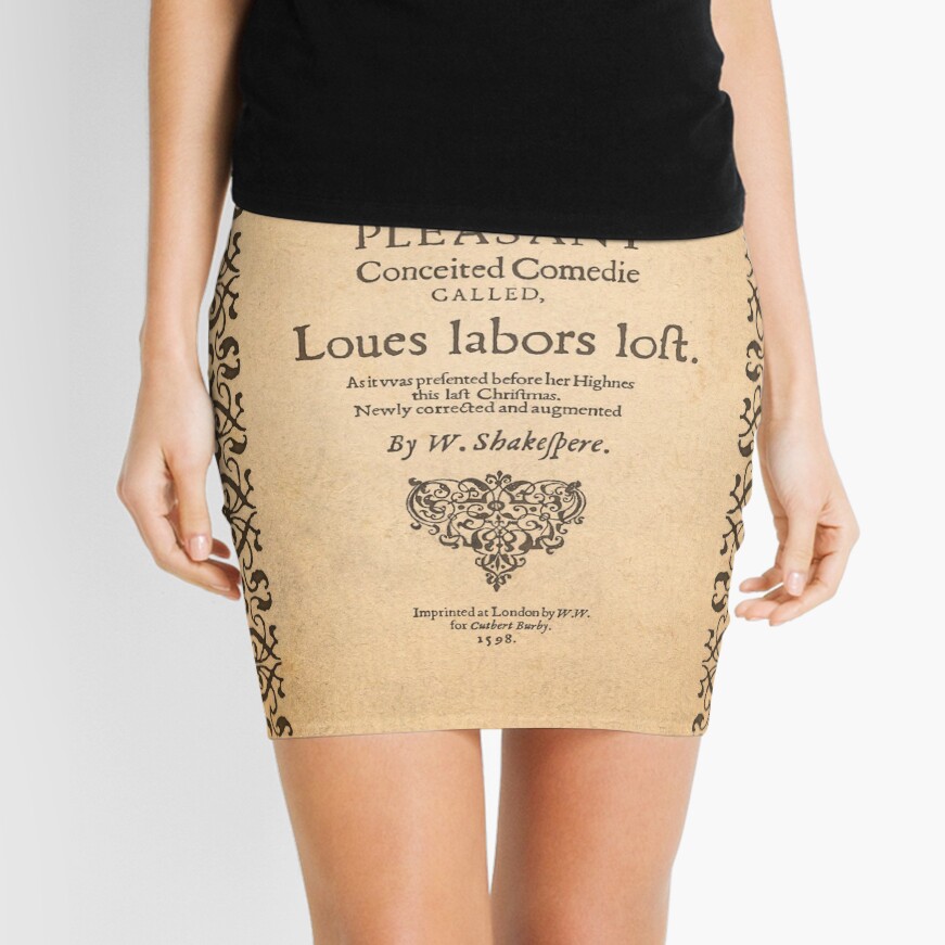 Shakespeare, Love labors lost 1598 Minifalda