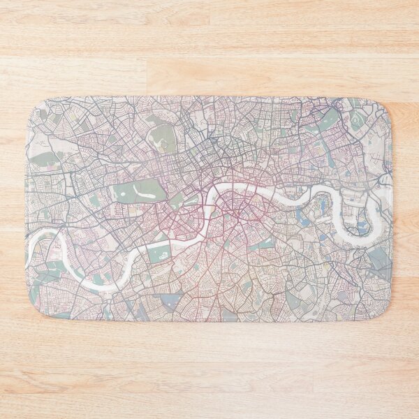 Item preview, London Map, London UK City, United Kingdom City Map designed and sold by TheRedFinch.