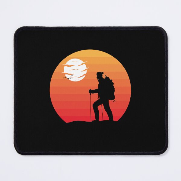 Item preview, Retro Sunset Hike Nature Hiker Outdoor Hiking designed and sold by bestshirtdesign.