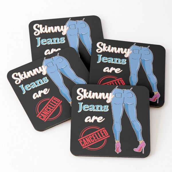 Item preview, Skinny jeans are cancelled Social Media Trend Funny Design designed and sold by alltheprints.