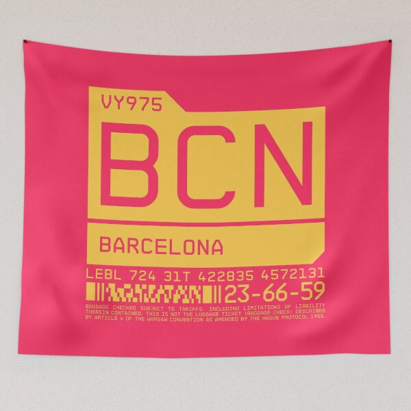 Item preview, Luggage Tag C - BCN Barcelona Spain designed and sold by VoodooCircus.