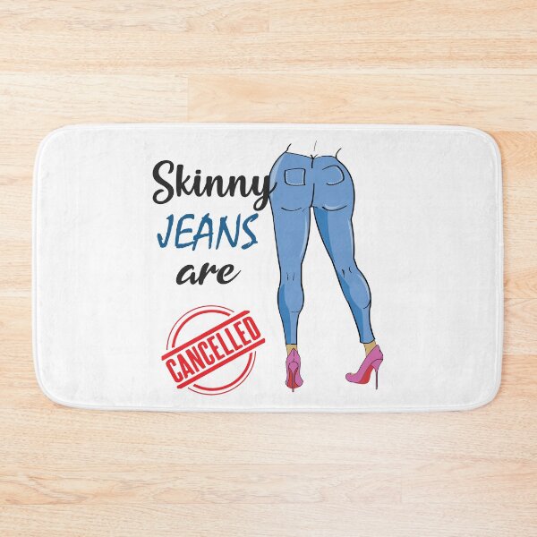Item preview, Skinny jeans are cancelled Social Media Trend Funny Design designed and sold by alltheprints.