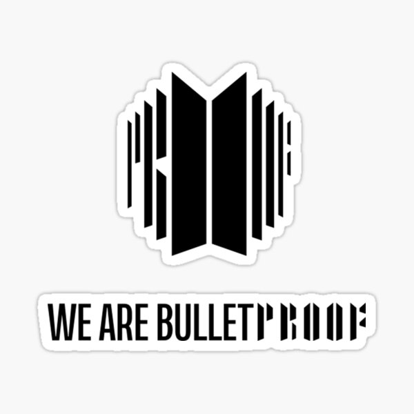 We Are Bulletproof Bts Sticker By Falermig Redbubble