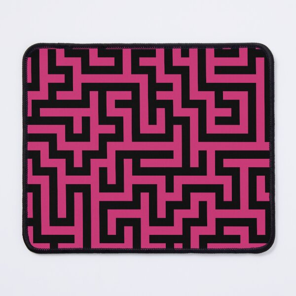 Item preview, Maze Pattern in Pink and Black designed and sold by KeksWorkroom.