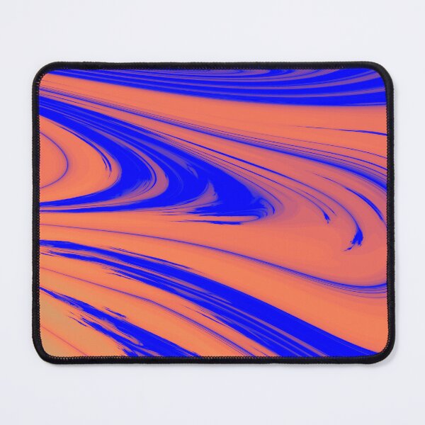 Item preview, Blue and Orange Abstract Curves designed and sold by KeksWorkroom.