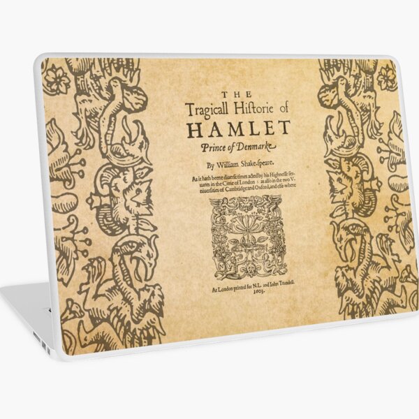 Shakespeare, Hamlet 1603 Vinilo para portátil