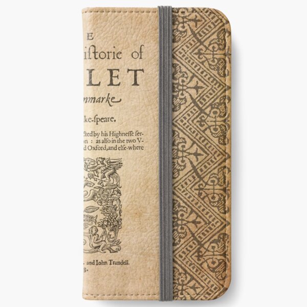 Shakespeare, Hamlet 1603 Fundas tarjetero para iPhone