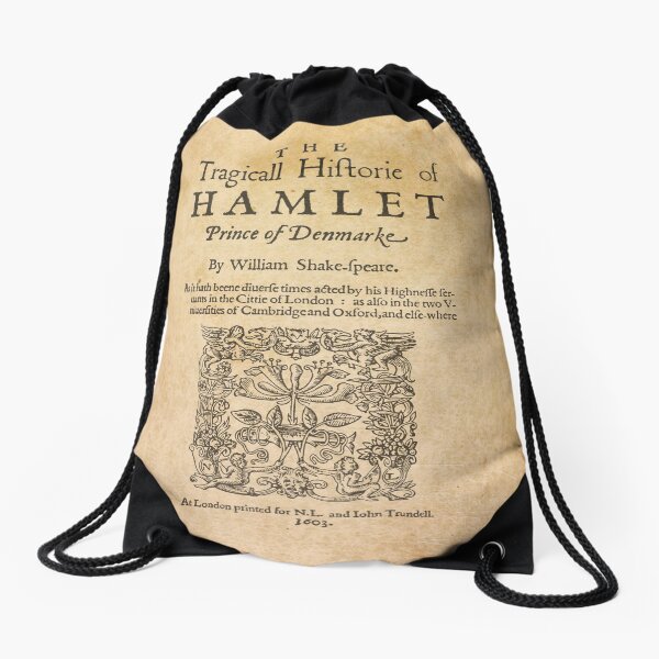 Shakespeare, Hamlet 1603 Mochila saco