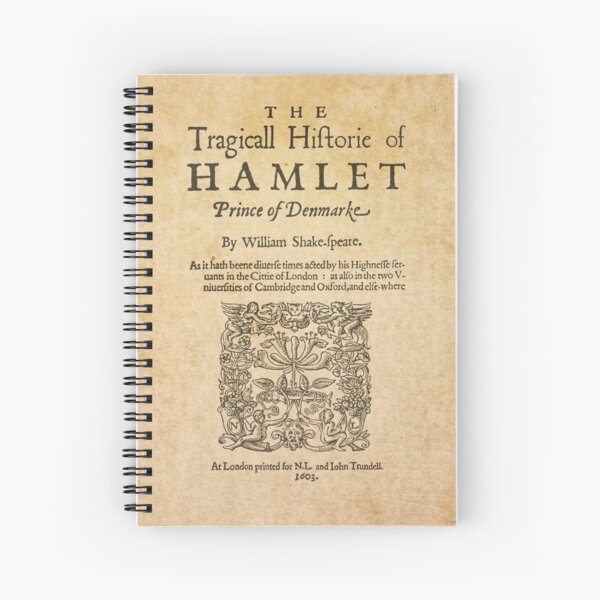 Shakespeare, Hamlet 1603 Cuaderno de espiral