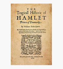 Lámina fotográfica Shakespeare, Hamlet 1603