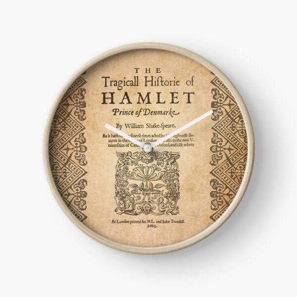 Shakespeare, Hamlet 1603 Reloj