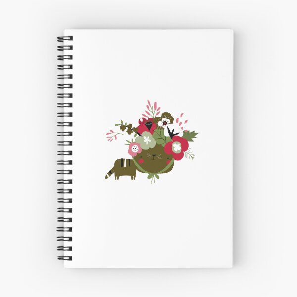 Item preview, cat mats/cat mat/Cute Cat with floral hat designed and sold by Verbiage24.