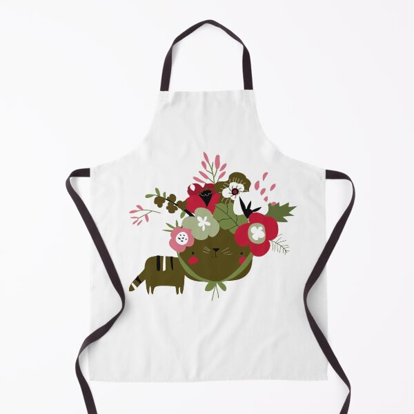 Item preview, cat mats/cat mat/Cute Cat with floral hat designed and sold by Verbiage24.
