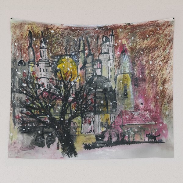 Item preview, snowing day designed and sold by Marianna Tankelevich.