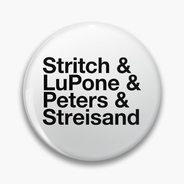 Item preview, Broadway Musical Theatre Divas - Elaine Stritch, Patti LuPone, Bernadette Peters, Barbara Streisand (black) designed and sold by musicalthreads.