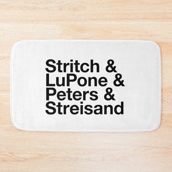 Item preview, Broadway Musical Theatre Divas - Elaine Stritch, Patti LuPone, Bernadette Peters, Barbara Streisand (black) designed and sold by musicalthreads.