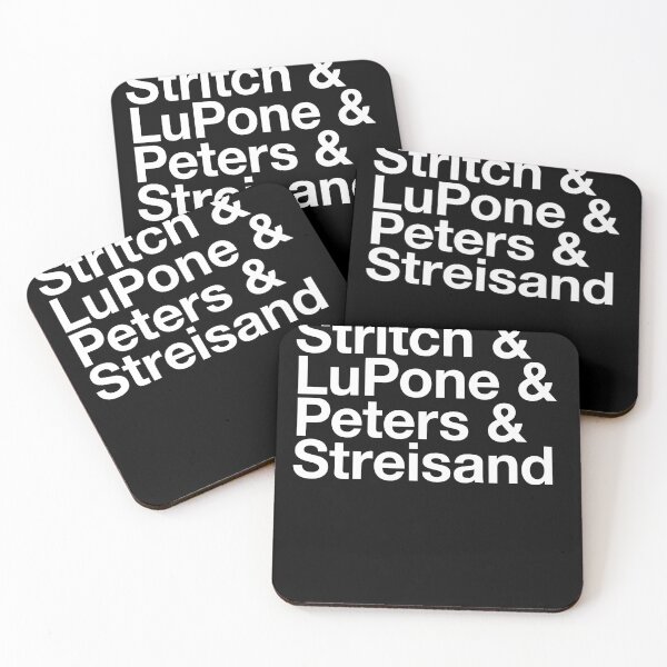 Item preview, Broadway Musical Theatre Divas - Elaine Stritch, Patti LuPone, Bernadette Peters, Barbara Streisand  (white) designed and sold by musicalthreads.