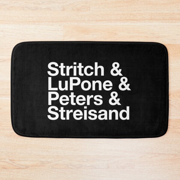 Item preview, Broadway Musical Theatre Divas - Elaine Stritch, Patti LuPone, Bernadette Peters, Barbara Streisand  (white) designed and sold by musicalthreads.