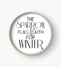 Skulduggery Pleasant: The Sparrow Flies South for Winter Clock