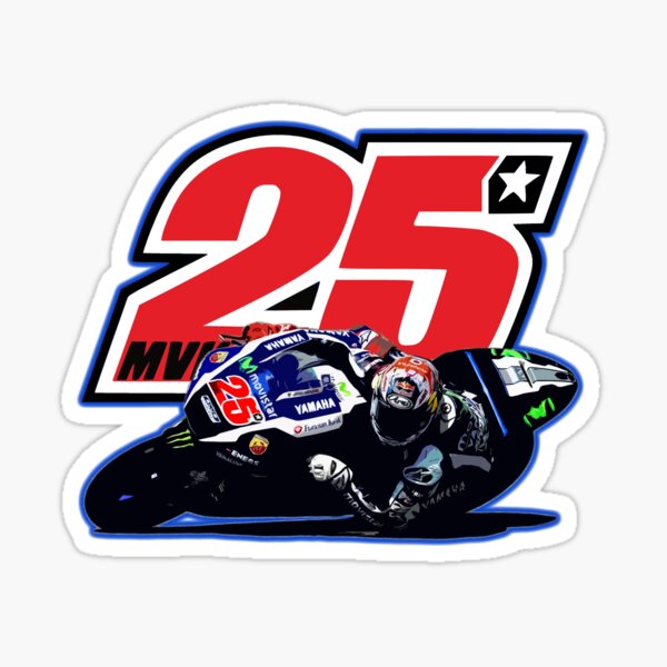 PEGATINA STICKER AUTOCOLLANT ADESIVI AUFKLEBER DECAL MAVERICK VIÑALES 25 MOTOGP