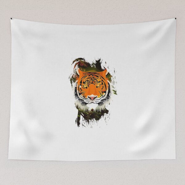 Item preview, Golden Colorful Jungle wild Tiger designed and sold by Color-Lab.