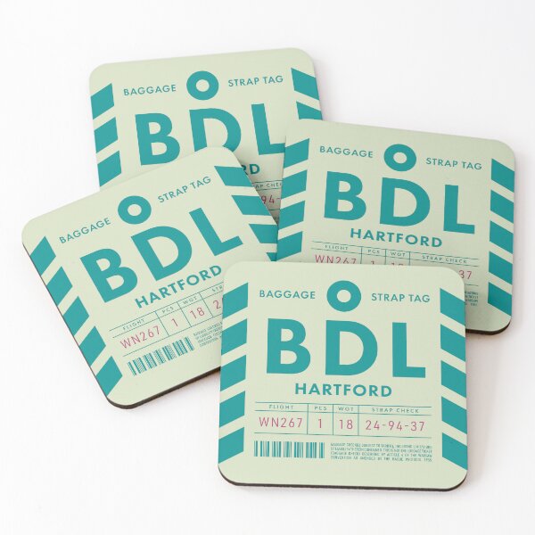 Item preview, Luggage Tag D - BDL Hartford Connecticut USA designed and sold by VoodooCircus.
