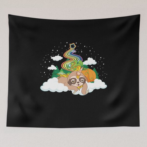 Item preview, Rainbow Unicorn Magical Creature Lazy Animal Cute Sloth designed and sold by bestshirtdesign.