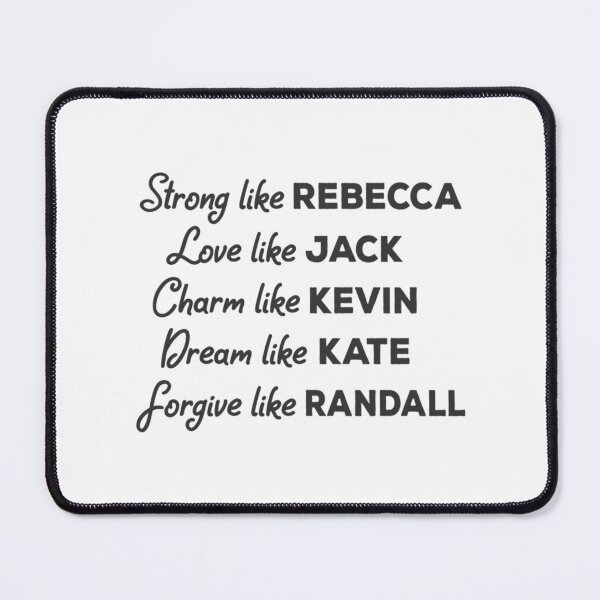 Item preview, This is us - Rebecca, Jack, Kevin, Kate, Randall designed and sold by ApparelSpritz.
