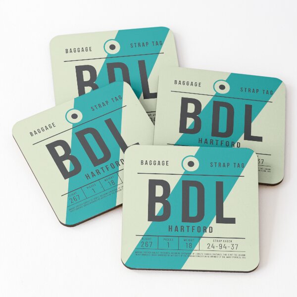 Item preview, Luggage Tag E - BDL Hartford Connecticut USA designed and sold by VoodooCircus.
