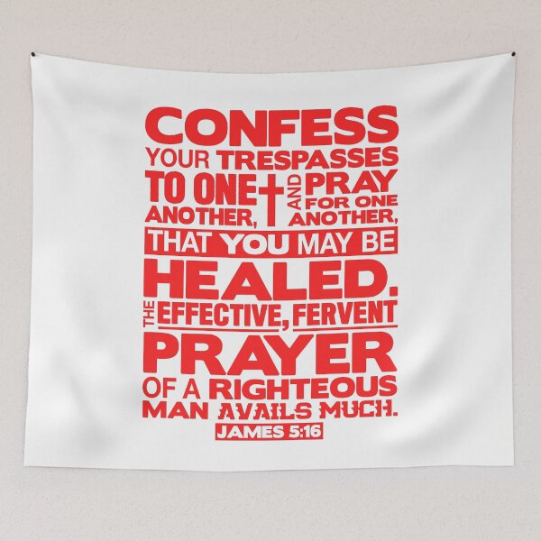 Item preview, James 5:16 Pray For One Another designed and sold by plushism.