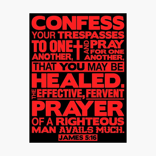 Item preview, James 5:16 Pray For One Another designed and sold by plushism.