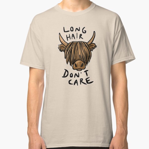 Long Hair Don't Care - the Highland Cow Classic T-Shirt
