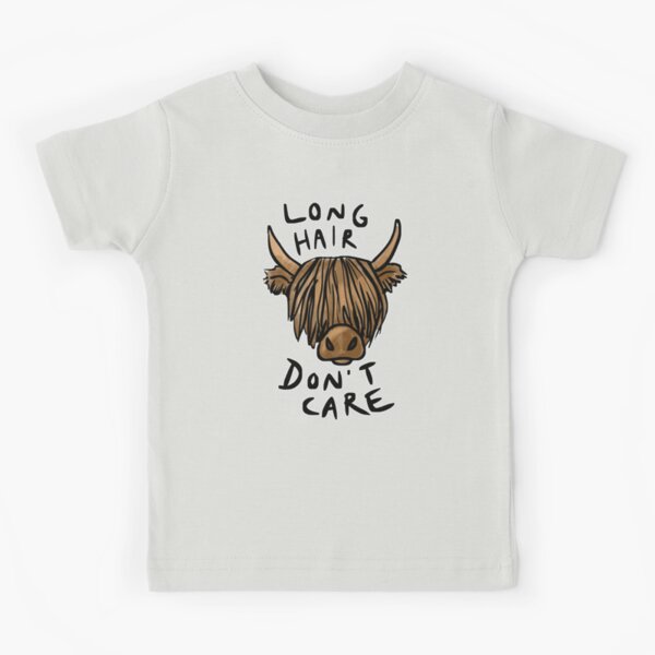 Item preview, Long Hair Don't Care - the Highland Cow designed and sold by Tees by Tiia.
